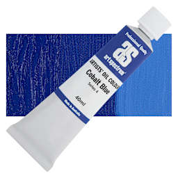 Art Spectrum Artists' Oil Paint - Cobalt Blue, 40 ml tube and swatch