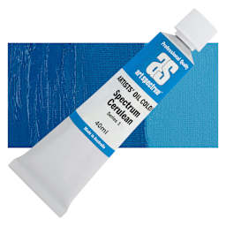 Art Spectrum Artists' Oil Paint - Spectrum Cerulean, 40 ml tube and swatch