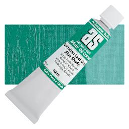 Art Spectrum Artists' Oil Paint - Australian Leaf Green Blue, 40 ml tube and swatch