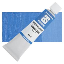 Art Spectrum Artists' Oil Paint - Tasman Blue, 40 ml tube and swatch