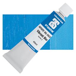Art Spectrum Artists' Oil Paint - Vibrant Blue, 40 ml tube and swatch