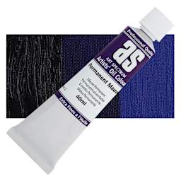 Art Spectrum Artists' Oil Paint - Permanent Mauve, 40 ml tube and swatch