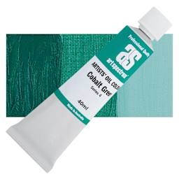 Art Spectrum Artists' Oil Paint - Cobalt Green, 40 ml tube and swatch