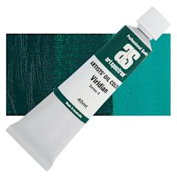 Art Spectrum Artists' Oil Paint - Viridian, 40 ml tube and swatch
