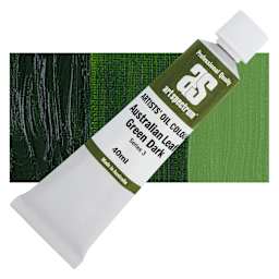 Art Spectrum Artists' Oil Paint - Australian Leaf Green Dark, 40 ml tube and swatch