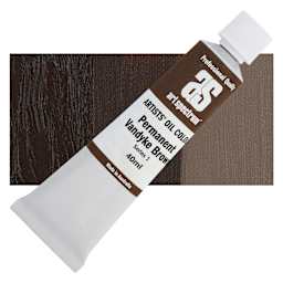 Art Spectrum Artists' Oil Paint - Permanent Vandyke Brown, 40 ml tube and swatch