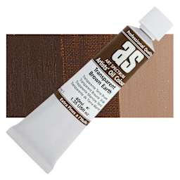 Art Spectrum Artists' Oil Paint - Transparent Brown Earth, 40 ml tube and swatch