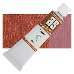Art Spectrum Artists' Oil Paint - Copper, 40 ml tube and swatch