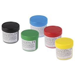 Primo Finger Paints - Set of 6, Assorted Colors out of package