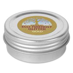 Natural Earth Paint Eco-Friendly Cosmetic Glitter - Gold, 10 g side