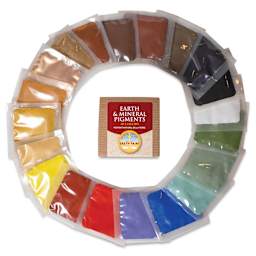 Natural Earth Paint Earth & Mineral Pigments and Set - paint packages encircling box front