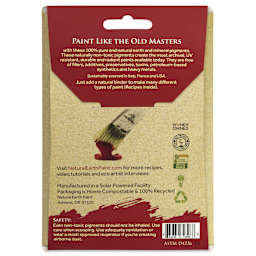 Natural Earth Paint Earth & Mineral Pigment - Black Ochre, 3 oz back