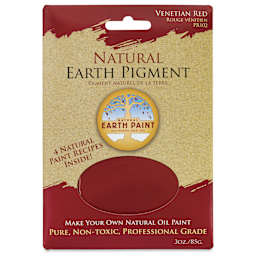 Natural Earth Paint Earth & Mineral Pigment - Venetian Red, 3 oz