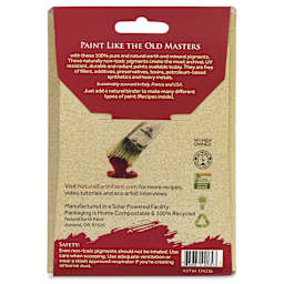 Natural Earth Paint Earth & Mineral Pigment - Yellow Ochre, 3 oz back