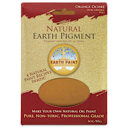 Natural Earth Paint Earth & Mineral Pigment - Orange Ochre, 3 oz