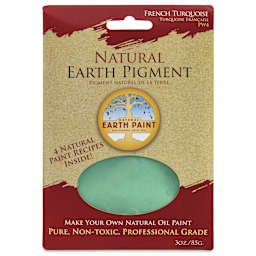 Natural Earth Paint Earth & Mineral Pigment - French Turquoise, 3 oz