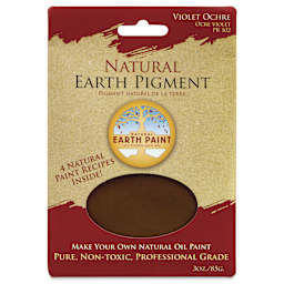 Natural Earth Paint Earth & Mineral Pigment - Violet Ochre, 3 oz