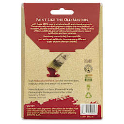 Natural Earth Paint Earth & Mineral Pigment - Ultramarine Purple, 3 oz back