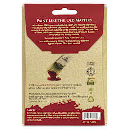 Natural Earth Paint Earth & Mineral Pigment - Emerald Green, 3 oz back