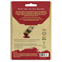 Natural Earth Paint Earth & Mineral Pigment - Terre Verte, 3 oz back
