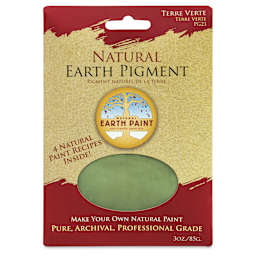 Natural Earth Paint Earth & Mineral Pigment - Terre Verte, 3 oz