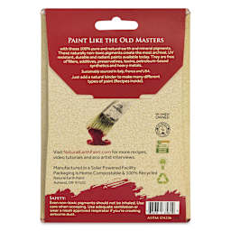 Natural Earth Paint Earth & Mineral Pigment - Burnt Sienna, 3 oz back