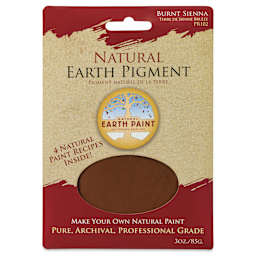 Natural Earth Paint Earth & Mineral Pigment - Burnt Sienna, 3 oz