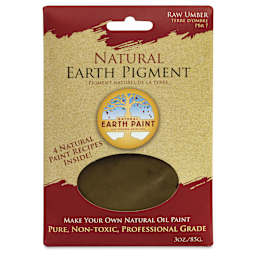 Natural Earth Paint Earth & Mineral Pigment - Raw Umber, 3 oz