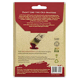 Natural Earth Paint Earth & Mineral Pigment - Gold Mica, 3 oz back