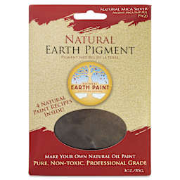 Natural Earth Paint Earth & Mineral Pigment - Silver Mica, 3 oz