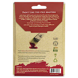 Natural Earth Paint Earth & Mineral Pigment - Copper Mica, 3 oz back