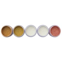 ShinHan Professional Metallic Powder Set - 15 g, Assorted, Set of 5, Jars, open jars