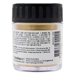 ShinHan Professional Metallic Powder - 15 g, Rich Gold, Jar, back