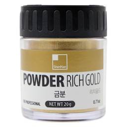 ShinHan Professional Metallic Powder - 15 g, Rich Gold, Jar, front