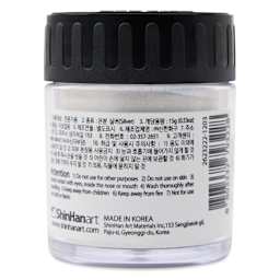 ShinHan Professional Metallic Powder - 15 g, Silver, Jar, back