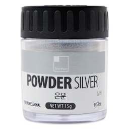 ShinHan Professional Metallic Powder - 15 g, Silver, Jar, front