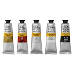 Winsor & Newton Galeria Acrylics - Set of 5, Metallic Colors, 60 ml tubes, contents