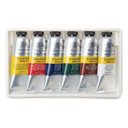 Winsor & Newton Galeria Acrylics - Set of 6 colors, 60 ml tubes