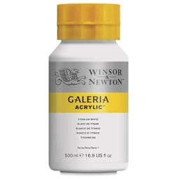 Winsor & Newton Galeria Flow Acrylics - Titanium White, 500 ml tube