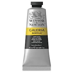 Winsor & Newton Galeria Flow Acrylics - Lamp Black, 60 ml tube