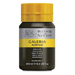 Winsor & Newton Galeria Flow Acrylics - Mars Black, 250 ml tube
