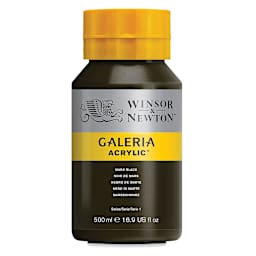 Winsor & Newton Galeria Flow Acrylics - Mars Black, 500 ml tube