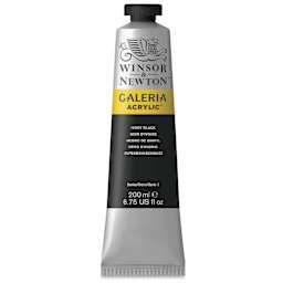 Winsor & Newton Galeria Flow Acrylics - Ivory Black, 200 ml tube