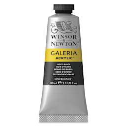 Winsor & Newton Galeria Flow Acrylics - Ivory Black, 60 ml tube
