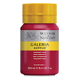 Winsor & Newton Galeria Flow Acrylics - Permanent Rose, 250 ml tube