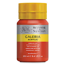 Winsor & Newton Galeria Flow Acrylics - Vermilion Hue, 250 ml tube