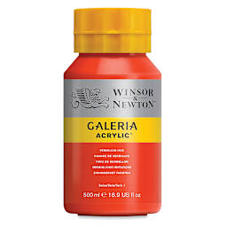 Winsor & Newton Galeria Flow Acrylics - Vermilion Hue, 500 ml tube