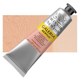 Winsor & Newton Galeria Flow Acrylic - Pale Rose Blush, 60 ml tube and swatch