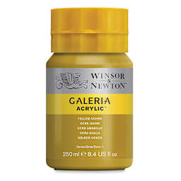 Winsor & Newton Galeria Flow Acrylics - Yellow Ochre, 250 ml tube