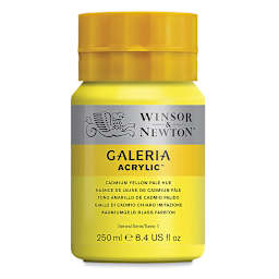 Winsor & Newton Galeria Flow Acrylics - Cadmium Yellow Pale Hue, 250 ml tube
